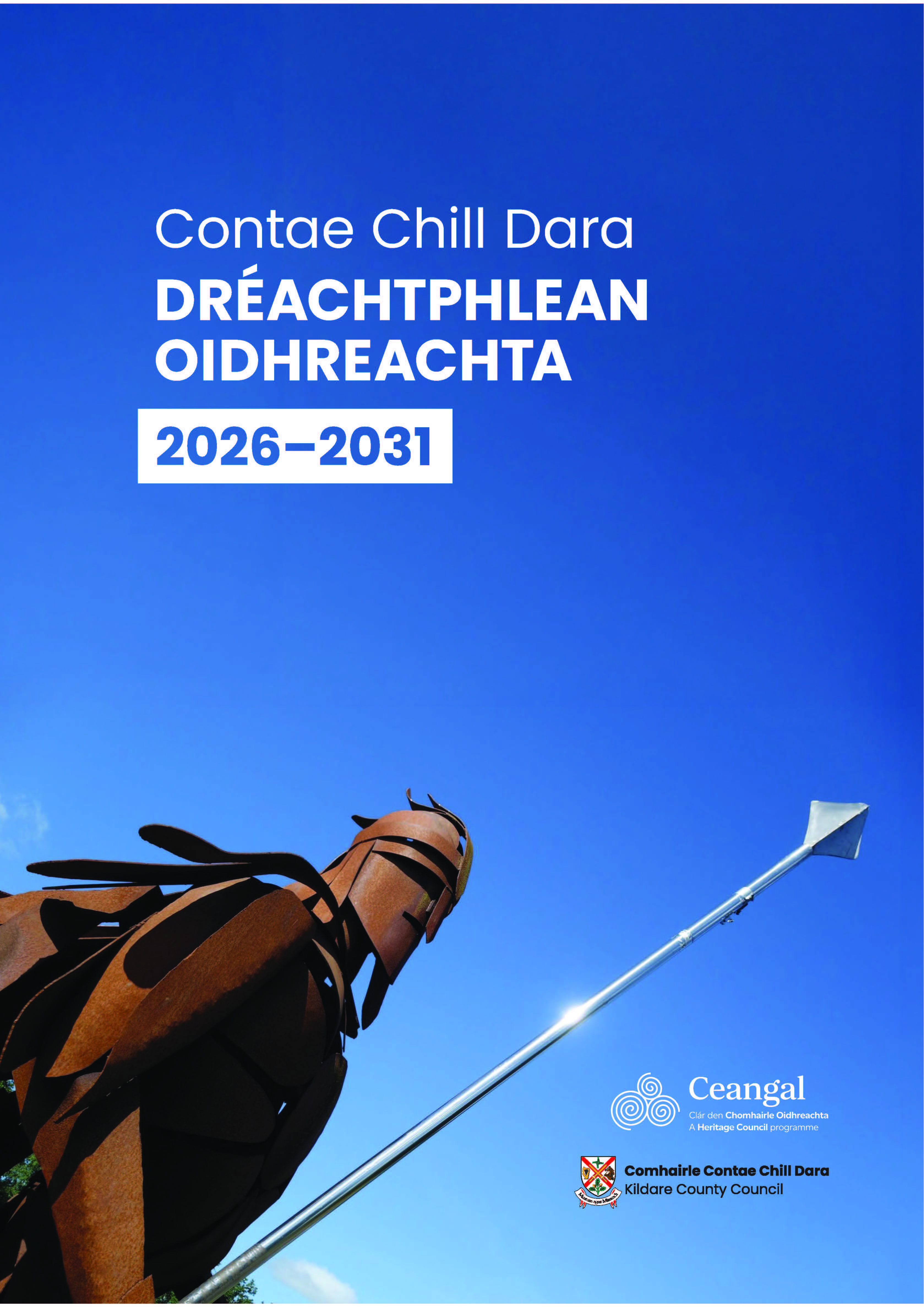 Image and link to County Kildare Heritage Plan 2026-2031 (Irish Version)